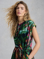 White Stuff Green Lauryn Column Dress - Image 3 of 6