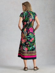 White Stuff Green Lauryn Column Dress - Image 4 of 6