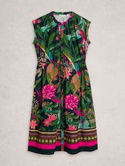 White Stuff Green Lauryn Column Dress - Image 5 of 6