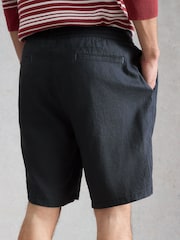 Azul - White Stuff Lewes Stripe Linen Shorts - Imagen 5 de 7