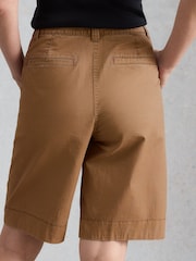 White Stuff Brown Heidi Chino Shorts - Image 3 of 6