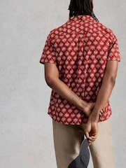 White Stuff Bright Red Finsbury Ss Floral Print Shirt - Image 2 of 6