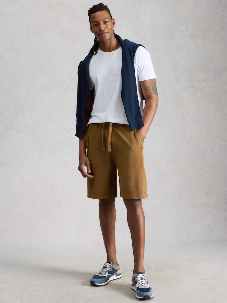 White Stuff Brown Sidmouth Sweat Shorts - Image 1 of 6