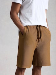 White Stuff Brown Sidmouth Sweat Shorts - Image 3 of 6
