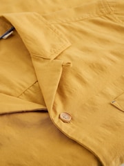 White Stuff Yellow Heywood SS Herringbone Shirt - Image 6 of 6