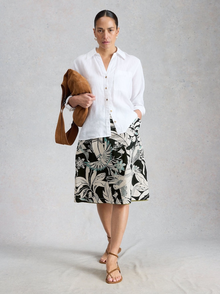 White Stuff Black Nell Reversible Skirt - Image 1 of 6