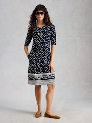 Azul - Vestido tipo suéter Olivia de White Stuff - Imagen 3 de 6