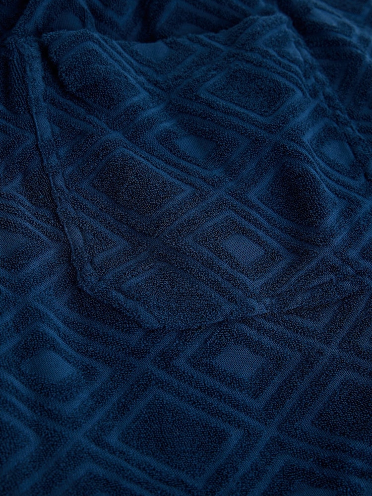 White Stuff Blue Totten Geo Towelling Short - Image 6 of 6 White Stuff Blue Totten Geo Towelling Short - Image 6 of 6