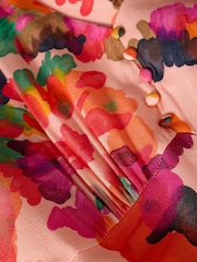 White Stuff Pink Hope Bias Cut Dress - Image 6 of 6