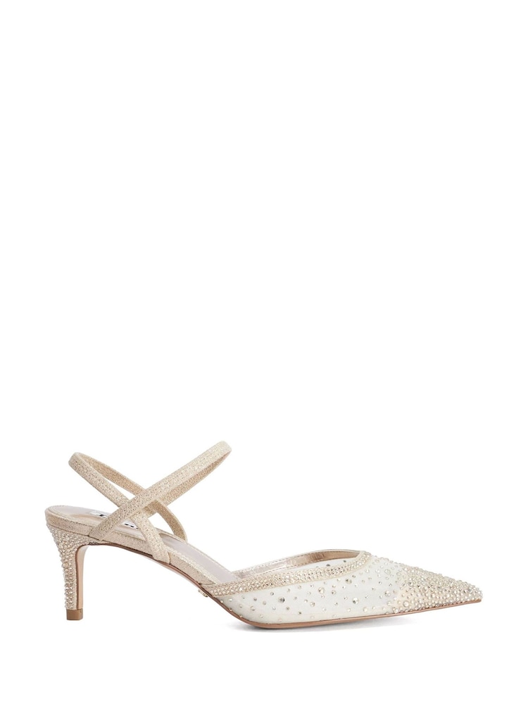 Dune London Metallic Charismatic Slingbacks - Image 2 of 6