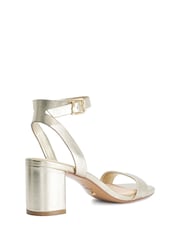 Dune London Metallic Medina Heeled Sandals - Image 4 of 6