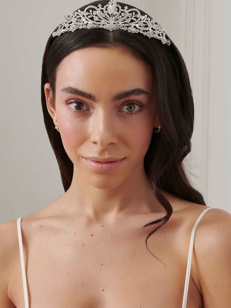 Jon Richard Iris Raised Diamante Tiara - Estuche de regalo - Imagen 2 de 2