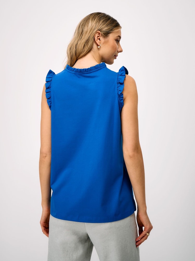 Crew Clothing Blue Frill Jersey Vest - Image 2 of 5