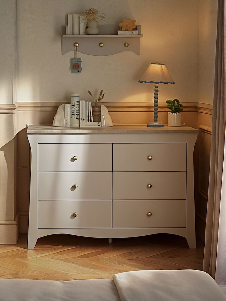 Cuddleco Cashmere/Ash Clara 6 Drawer Dresser Changer - Image 2 of 7 Cuddleco Cashmere/Ash Clara 6 Drawer Dresser Changer - Image 2 of 7