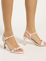 Dune London Pink Milana Heeled Sandals - Image 6 of 6
