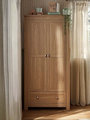 Cuddleco Oak Burford Wardrobe - Image 1 of 8