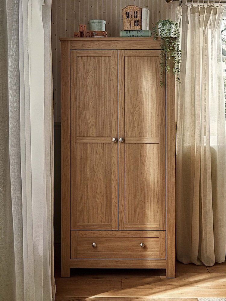 Cuddleco Oak Burford Wardrobe - Image 1 of 8