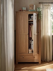 Cuddleco Oak Burford Wardrobe - Image 5 of 8