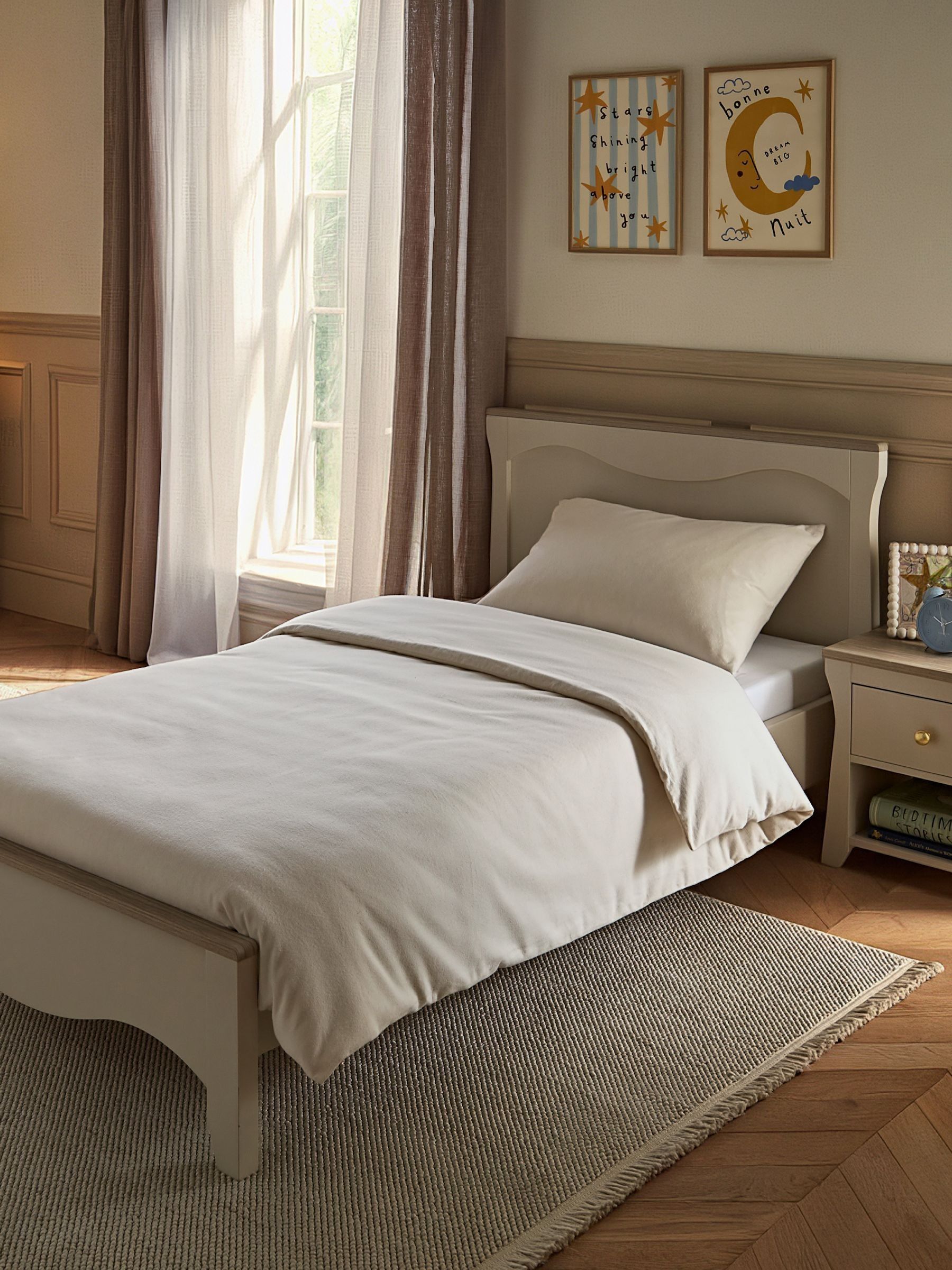 Cuddleco Unisex Kids Cashmere/Ash Clara Single Bed