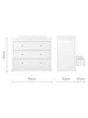 Cuddleco White Beaumont Dresser Changer - Image 4 of 8