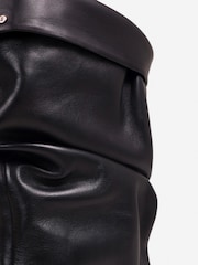 Bronx Black Jow-Jadey Pleated Leather Ankle Boot - Image 6 of 6
