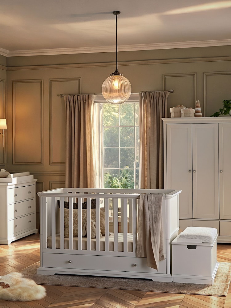 Cuddleco 3 Piece White Beaumont Nursery Furniture Set - Image 1 of 7