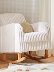 Cuddleco Cream Etta Faux Fur Rocking Nursing Chair - Image 1 of 6