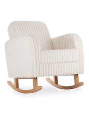 Cuddleco Cream Etta Faux Fur Rocking Nursing Chair - Image 2 of 6