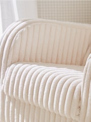 Cuddleco Cream Etta Faux Fur Rocking Nursing Chair - Image 3 of 6