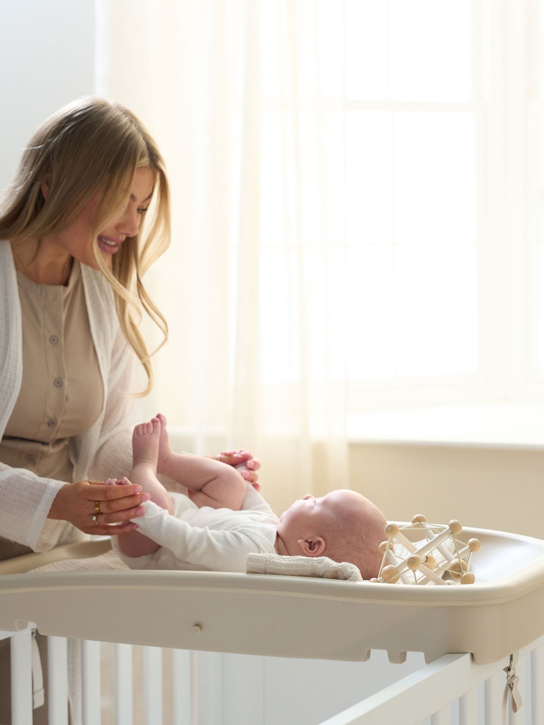 George Beige Tutti Bambini Cashmere Cushi Baby Changing Mat - Image 3