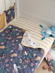 Tutti Bambini Ocean Blue Cot Bed Coverlet - Image 1 of 3