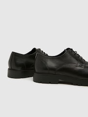 Schuh Black Peirce Leather Lace-Up Shoes - Image 4 of 4