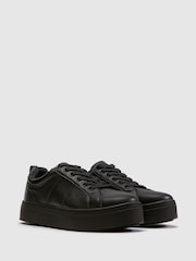 Schuh Black Naomi Lace Up Trainers - Image 2 of 4