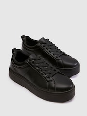 Schuh Black Naomi Lace Up Trainers - Image 3 of 4