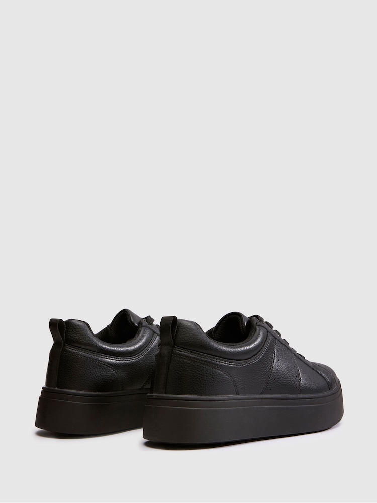 Schuh Black Naomi Lace Up Trainers - Image 4 of 4