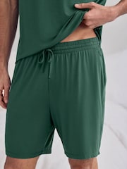 Chelsea Peers Green TENCEL™ Modal Crew Neck Short Pyjamas Set - Image 3 of 6