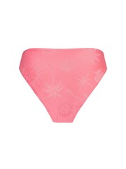 Chelsea Peers Pink Jacquard Coastal High Waist Bikini Bottoms - Image 6 of 6