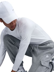 Nike Grey Club Fleece Cargo Joggers - Image 5 of 9