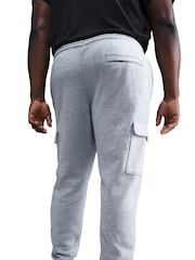 Nike Grey Club Fleece Cargo Joggers - Image 7 of 9