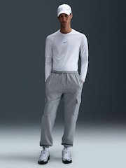 Nike Grey Club Fleece Cargo Joggers - Image 9 of 9