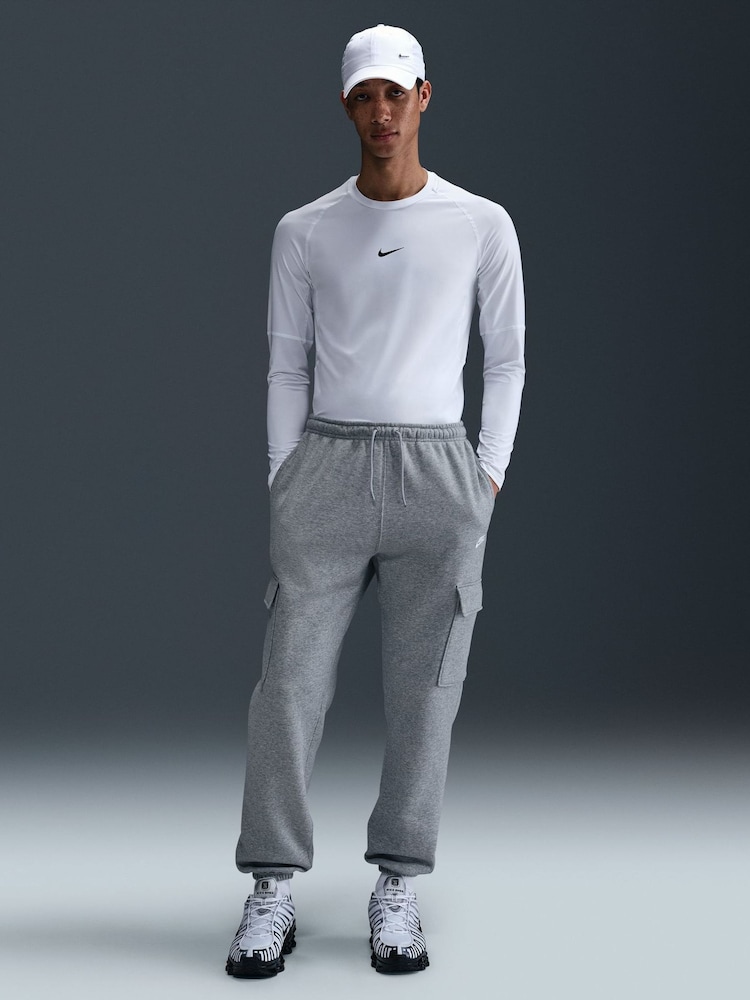 Nike Grey Club Fleece Cargo Joggers - Image 9 of 9 Nike Grey Club Fleece Cargo Joggers - Image 9 of 9