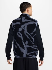 Nike Black Sportswear Club Full Zip Vest - Image 2 of 3