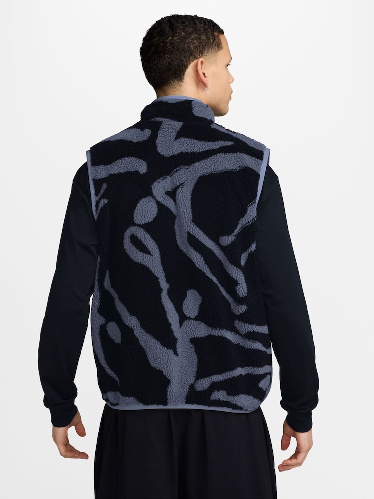 Nike Black Sportswear Club Full Zip Vest - Image 2 of 3 Nike Black Sportswear Club Full Zip Vest - Image 2 of 3