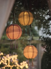 Lights4fun Brown Green Pink Lucena Lanterns In New Colours - Image 2 of 6