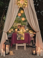 Lights4fun Brown Green Pink Lucena Lanterns In New Colours - Image 4 of 6