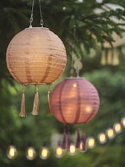 Lights4fun Brown Green Pink Lucena Lanterns In New Colours - Image 5 of 6