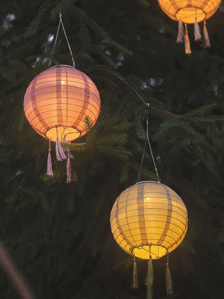 Lights4fun Brown Green Pink Lucena Lanterns In New Colours - Image 6 of 6 Lights4fun Brown Green Pink Lucena Lanterns In New Colours - Image 6 of 6