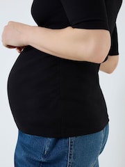 Jojo Maman Bébé Popper prednja rebrasta majica za trudnice - Slika 5 od 6