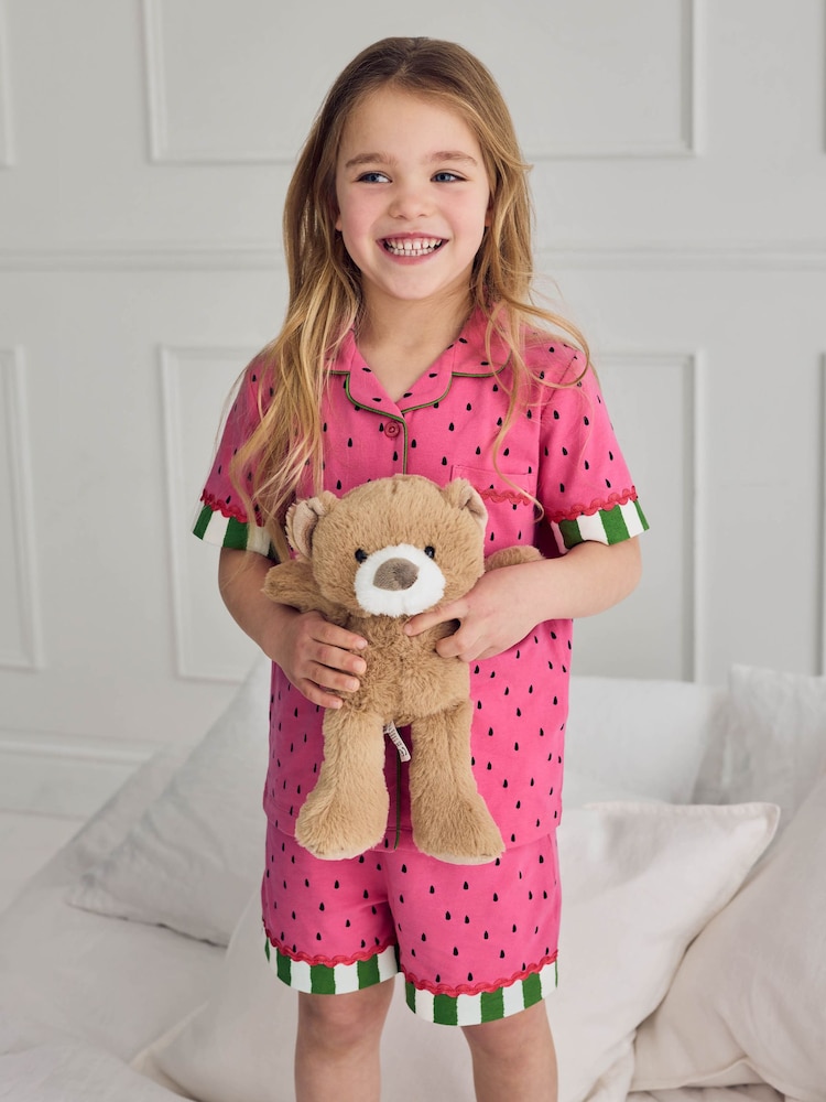 Chelsea Peers Pink Watermelon Print Short Pyjamas Set - Image 2 of 8