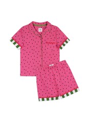 Chelsea Peers Pink Watermelon Print Short Pyjamas Set - Image 7 of 8